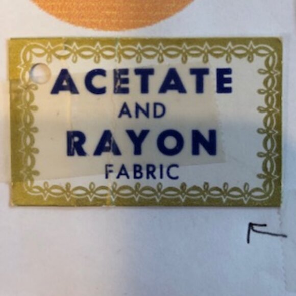 NWT Vintage Rayon/Acetate 1950s Blue Dress, 14-16, Rhinestone Buttons, Belt - Picture 9 of 9